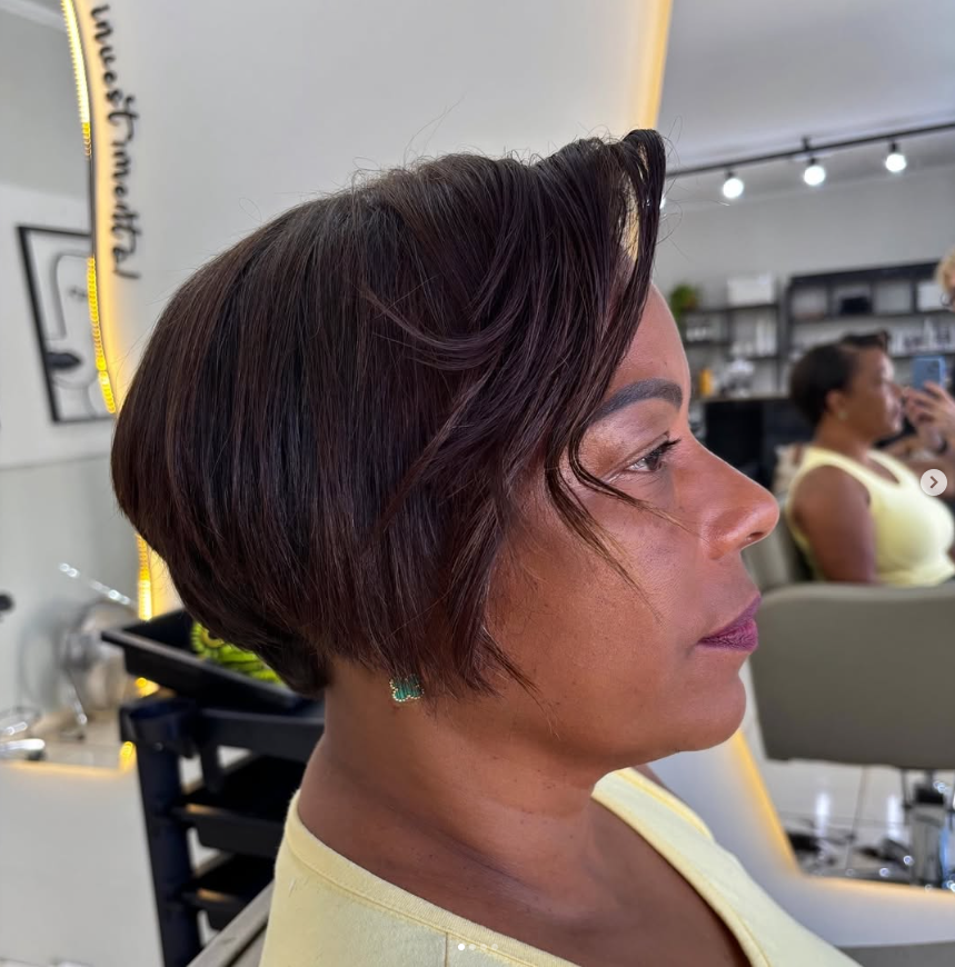Corte curto com volume